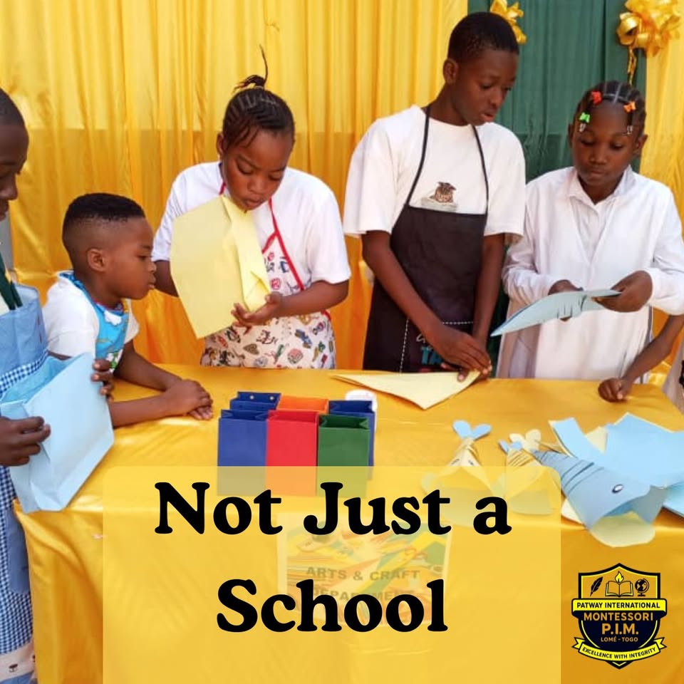 Teachers and pupils in a cooking activity
