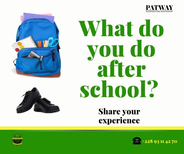 What does your child do after school? Patway International Montessori